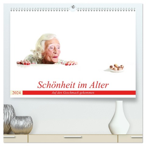 Schönheit im Alter - Auf den Geschmack gekommen (hochwertiger Premium Wandkalender 2024 DIN A2 quer), Kunstdruck in Hochglanz - Andreas Vincke