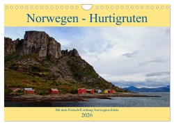 Cover-Bild zum Titel 'Norwegen - Hurtigruten (Wandkalender 2026 DIN A4 quer), CALVENDO Monatskalender' von 'Borg Enders'