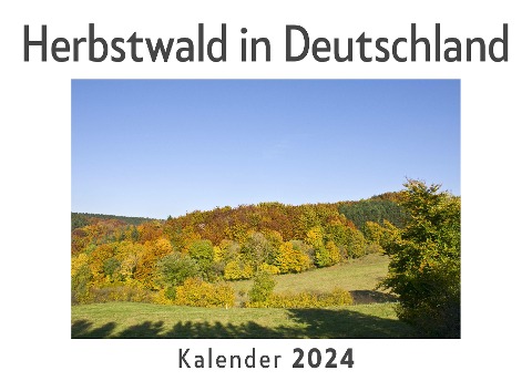 Herbstwald in Deutschland (Wandkalender 2024, Kalender DIN A4 quer, Monatskalender im Querformat mit Kalendarium, Das perfekte Geschenk) - Anna Müller