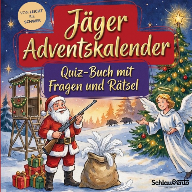 Jäger-Adventskalender: Quiz-Buch mit Fragen und Rätsel - Schlauvento Interactive