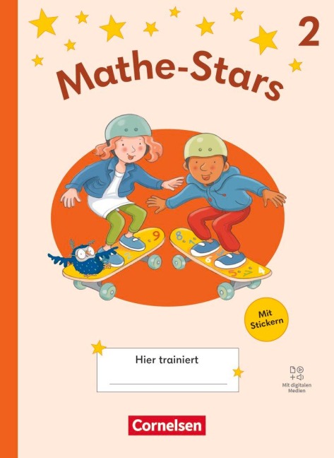 Mathe-Stars 2. Schuljahr - Regelkurs Ausgabe 2025 - Übungsheft mit Lösungen und digitalen Medien - 