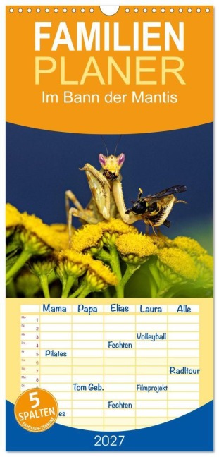 Familienplaner 2027 - Im Bann der Mantis mit 5 Spalten (Wandkalender, 21 x 45 cm) CALVENDO - Roland Brack