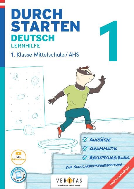 Durchstarten 1. Klasse - Deutsch AHS - Lernhilfe - Gernot Blieberger
