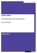 Cover-Bild zum Titel 'Psychotherapie bei M. Parkinson' von 'Günter Stiewe'
