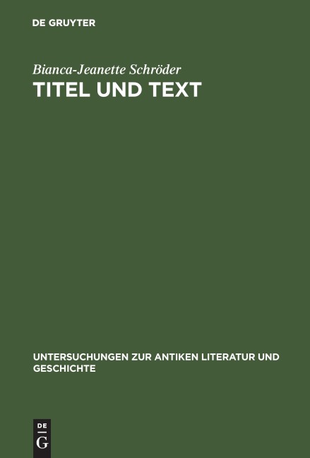 Titel und Text - Bianca-Jeanette Schröder