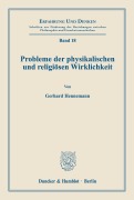 Cover-Bild zum Titel 'Probleme der physikalischen und religiösen Wirklichkeit.' von 'Gerhard Hennemann'