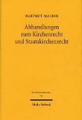 Cover-Bild zum Titel 'Abhandlungen zum Kirchenrecht und Staatskirchenrecht' von 'Hartmut Maurer'