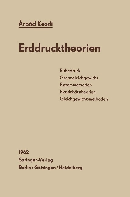Erddrucktheorien - Arpad Kezdi