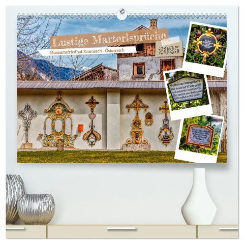 Lustige Marterlsprüche (hochwertiger Premium Wandkalender 2025 DIN A2 quer), Kunstdruck in Hochglanz - Ursula Di Chito