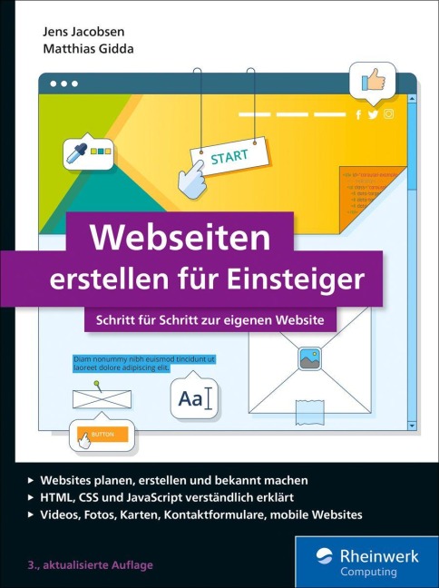 Webseiten erstellen für Einsteiger - Jens Jacobsen, Matthias Gidda