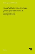 Cover-Bild zum Titel 'Jenaer Systementwürfe III' von 'Georg Wilhelm Friedrich Hegel'