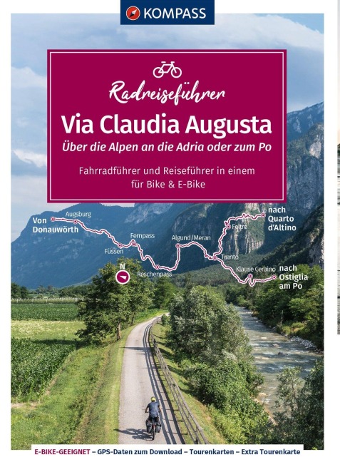 KOMPASS Radreiseführer Via Claudia Augusta - Christoph Mag. Tschaikner