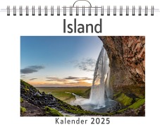 Cover-Bild zum Titel 'Island - (Wandkalender 2025, Kalender DIN A4 quer, Monatskalender im Querformat mit Kalendarium, das perfekte Geschenk)' von 'Emma Hartmann'