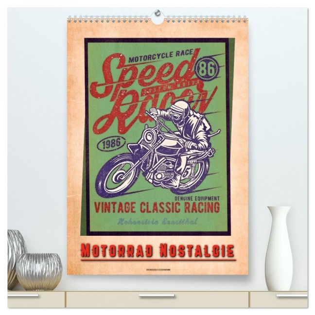 Motorrad Nostalgie (hochwertiger Premium Wandkalender 2026 DIN A2 hoch), Kunstdruck in Hochglanz - Peter Roder