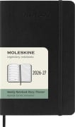 Cover-Bild zum Titel 'Moleskine 18 Monate Wochenkalender 2026/2027, P/A6, 1 Wo = 1 Seite, Rechts Linierte Seite, Weicher Einband, Schwarz' von ''