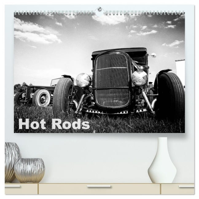 Hot Rods (hochwertiger Premium Wandkalender 2026 DIN A2 quer), Kunstdruck in Hochglanz - Strawfishstudio Berlin
