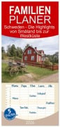 Cover-Bild zum Titel 'Familienplaner 2026 - Schweden - Die Highlights von Småland bis zur Westküste mit 5 Spalten (Wandkalender, 21 x 45 cm) CALVENDO' von 'Martin Winzer'