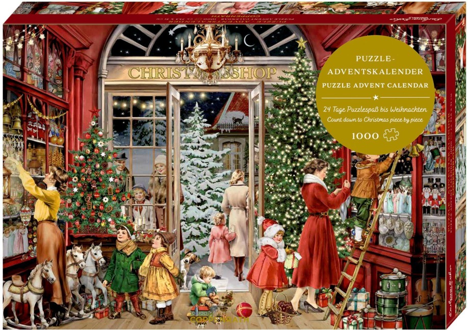 Puzzle-Adventskalender - Nostalgischer Weihnachtsladen - 