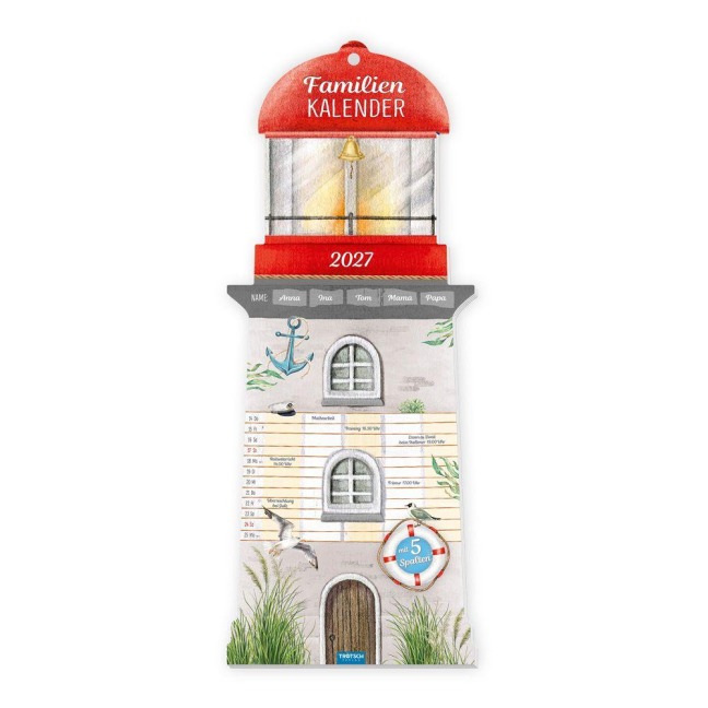 TRÖTSCH - Formkalender Familienkalender Leuchtturm 2027 - 