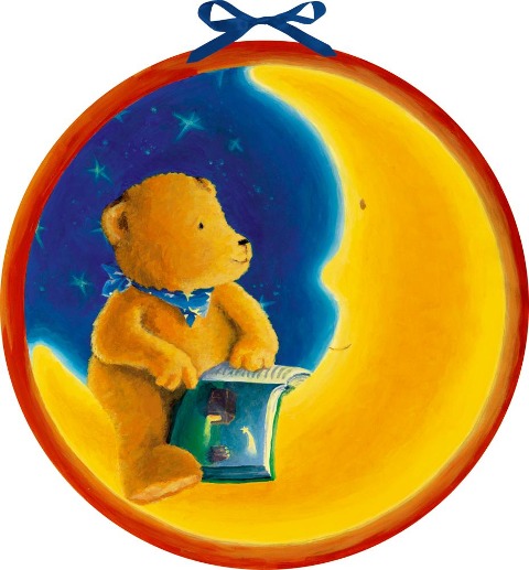 Wandkalender - Der Mondbär im Weihnachtshimmel - 