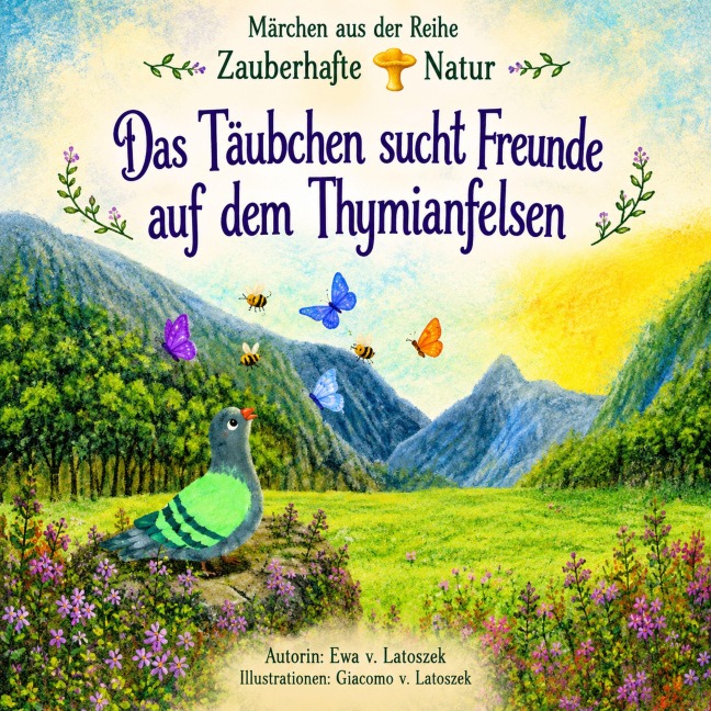 Das Täubchen sucht Freunde auf dem Thymianfelsen - Ewa Latoszek