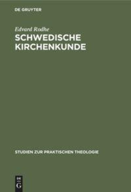 Schwedische Kirchenkunde - Edvard Rodhe