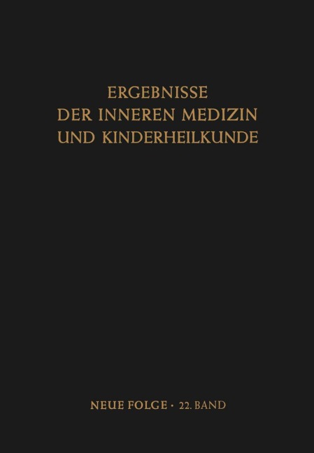 Ergebnisse der Inneren Medizin und Kinderheilkunde - L. Heilmeyer, A. Prader, R. Schoen