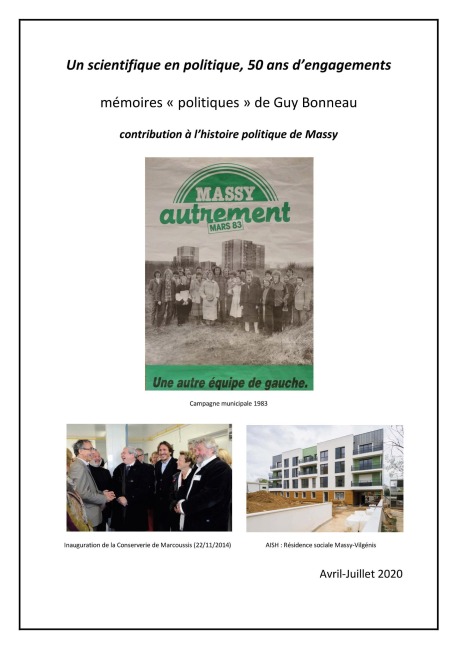 Un scientifique en politique, 50 ans d'engagements - Guy Bonneau