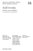 Cover-Bild zum Titel 'Sull'evento. Filosofia, storia, biopolitica' von ''