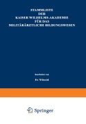 Cover-Bild zum Titel 'Stammliste der Kaiser Wilhelms-Akademie für das militärärztliche Bildungswesen' von 'Paul Wätzold'
