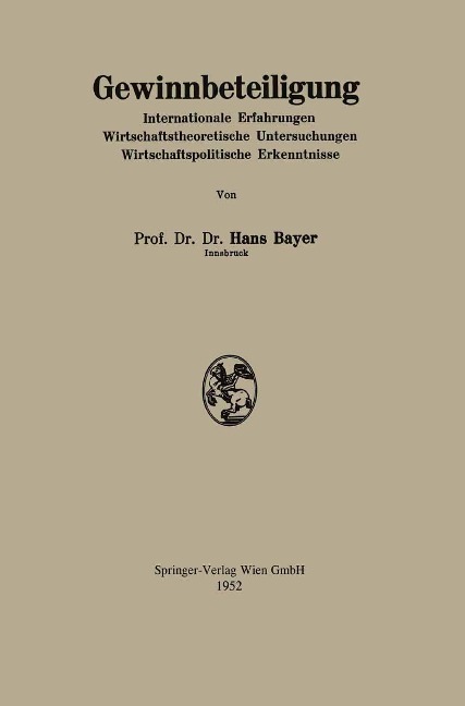 Gewinnbeteiligung - Hans Bayer