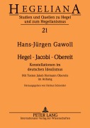 Cover-Bild zum Titel 'Hegel - Jacobi - Obereit' von ''