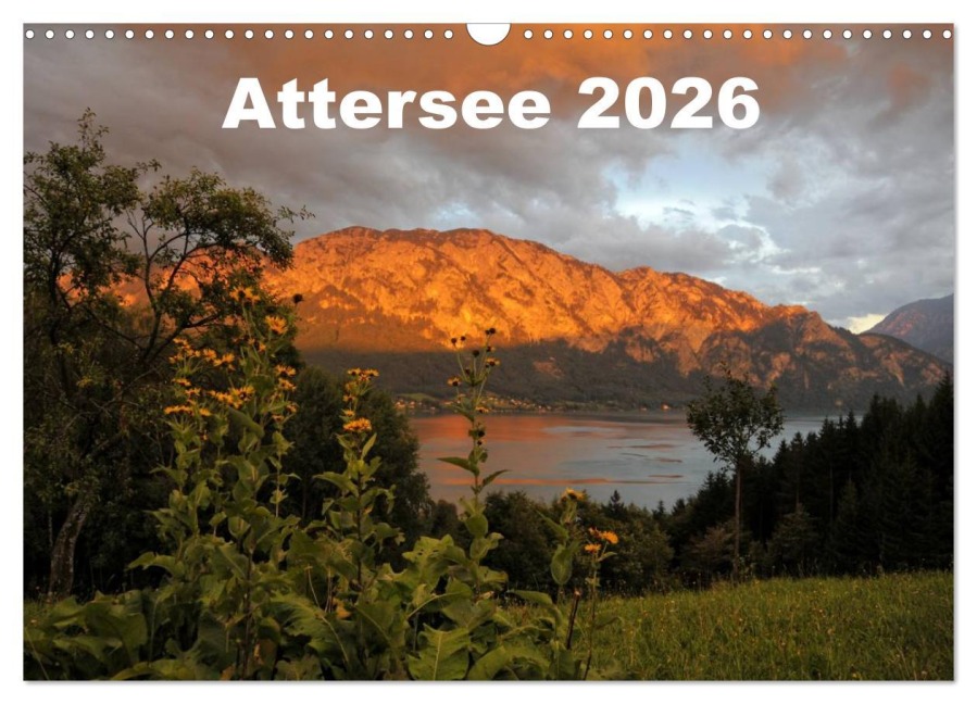 Attersee im Salzkammergut 2026 (Wandkalender 2026 DIN A3 quer), CALVENDO Monatskalender - Andy Andy1411