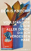 Cover-Bild zum Titel 'Eine vollständige Liste aller Dinge, die ich vergessen habe' von 'Doris Knecht'