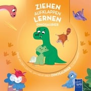 Cover-Bild zum Titel 'Ziehen - Aufklappen - Lernen: Dinosaurier' von ''