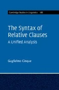 The Syntax of Relative Clauses - Guglielmo Cinque