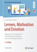 Cover-Bild zum Titel 'Lernen, Motivation und Emotion' von 'Peter Michael Bak'