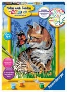 Cover-Bild zum Titel 'Katze mit Schmetterling. Malen nach Zahlen Serie D' von ''