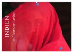 Cover-Bild zum Titel 'Indien - im Meer der Farben (Wandkalender 2026 DIN A2 quer), CALVENDO Monatskalender' von 'Peter Schürholz'