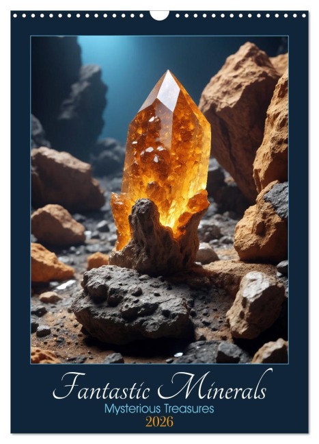 Fantastic Minerals - Mysterious Treasures (Wall Calendar 2026 DIN A3 portrait), CALVENDO 12 Month Wall Calendar - Sebastian Luedke