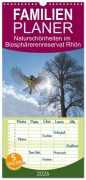 Cover-Bild zum Titel 'Familienplaner 2026 - Naturschönheiten im Biosphärerenreservat Rhön mit 5 Spalten (Wandkalender, 21 x 45 cm) CALVENDO' von 'Manfred Hempe'