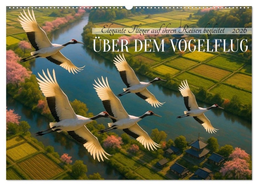 Über dem Vogelflug (Wandkalender 2026 DIN A2 quer), CALVENDO Monatskalender - Kerstin Waurick