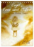 Cover-Bild zum Titel 'Engel, Feen und Elfen (Tischkalender 2026 DIN A5 hoch), CALVENDO Monatskalender' von 'Ramona Schulz'