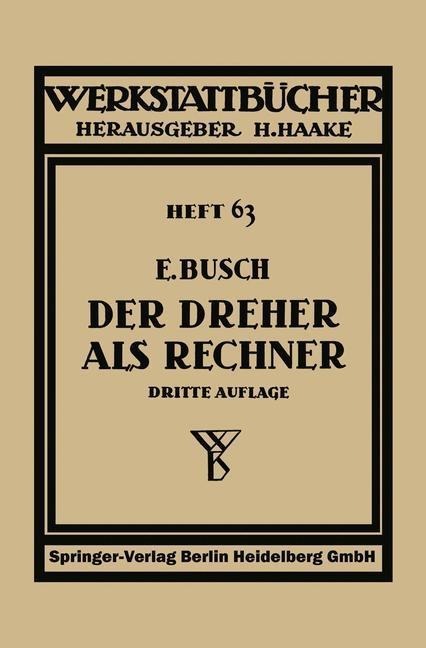 Der Dreher als Rechner - Ernst Busch