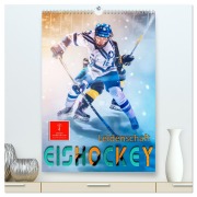 Cover-Bild zum Titel 'Eishockey Leidenschaft (hochwertiger Premium Wandkalender 2026 DIN A2 hoch), Kunstdruck in Hochglanz' von 'Peter Roder'