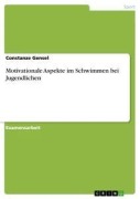 Cover-Bild zum Titel 'Motivationale Aspekte im Schwimmen bei Jugendlichen' von 'Constanze Gensel'