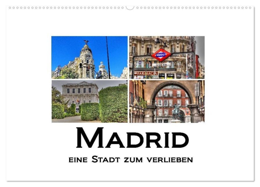 Madrid eine Stadt zum Verlieben (Wandkalender 2027 DIN A2 quer), CALVENDO Monatskalender - M. Polok