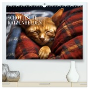 Cover-Bild zum Titel 'Schottische Katzenhelden (hochwertiger Premium Wandkalender 2026 DIN A2 quer), Kunstdruck in Hochglanz' von 'Daniela Tapper'