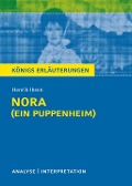 Cover-Bild zum Titel 'Nora (Ein Puppenheim) von Henrik Ibsen.' von 'Henrik Ibsen, Rüdiger Bernhardt'