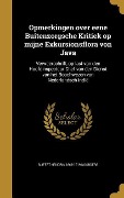 Cover-Bild zum Titel 'Opmerkingen over eene Buitenzorgsche Kritiek op mijne Exkursionsflora von Java' von 'Sijfert Hendrik Koorders'